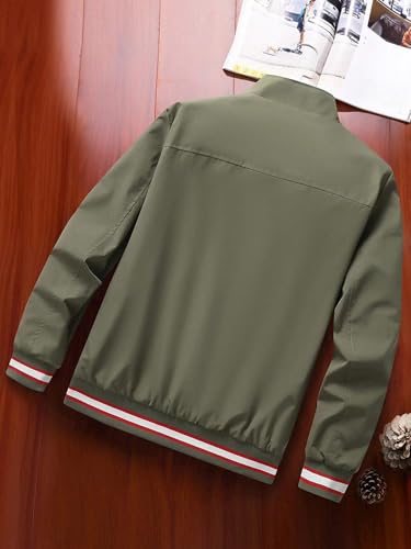 Image of TAGAS Men's Regular Fit Zip-Up Casual Jacket for MENS || Bomber Jacket for Men || Stylish Jacket For Men ||Men's Regular Fit Zip-Up Casual jacket|| bomber jacket for men (MJ-9090)