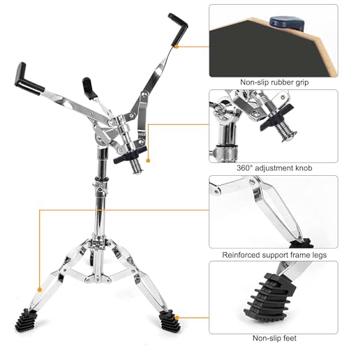 Image of Softline Pro SP-DPPK-Kit 12 inch & 10 Corners Dumbed Drum Practice Pad Kit, Double Side with Stand & Bag (SP-DPPK-41-Kit-ABS-Round)