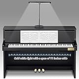 ✔ WIDE LIGHTING AREA - The utra bright piano music lamp with 18 LEDs, cool white light head spans 11 inches wide. 2 levels of brightness without flicker, can light up to 4 pages of music. ✔ FULLY ADJUSTABLE - The neck of the music stand light is made...