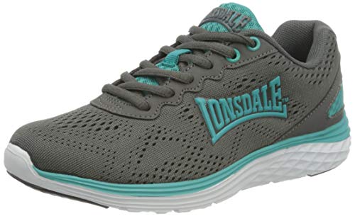 Lonsdale LISALA 2, Zapatillas para Correr de Carretera para Mujer, Gris Verde Azulado, 40 EU