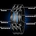 Gets Unisex Binary Watch Unique Led Illuminator Wrist Watches Creative Stainless Steel Sports Watch (Black-7.8 inch,7.8 inch)