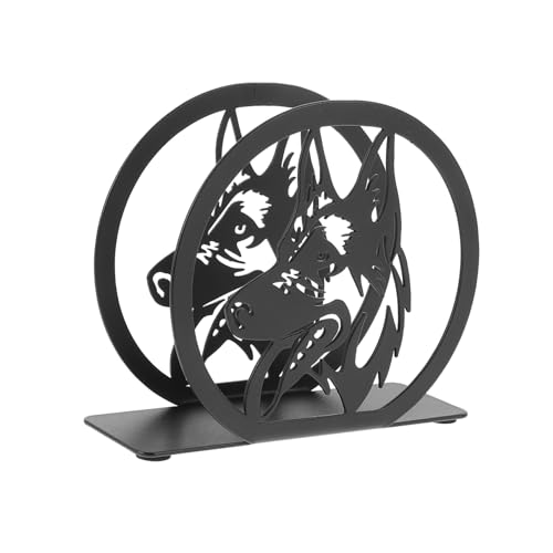 GRIRIW Soporte De Servilletas Forma De Perro Elegante y Creativo Soporte De Papel De Mesa De Organizador De Servilletas Para Decoración De Hogar y Oficina