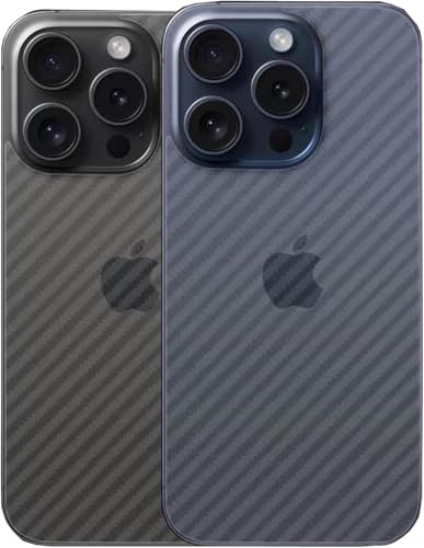 iyanzi For iPhone 16 Pro Max Back 6.9 inch Screen Protector 3D Carbon Fiber Ultra Thin Protective Film-2 packs-Transparent