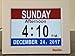 DayClox Memory Loss Digital Calendar 5-Cycle Clock with Red White & Blue or Black & White Section Display