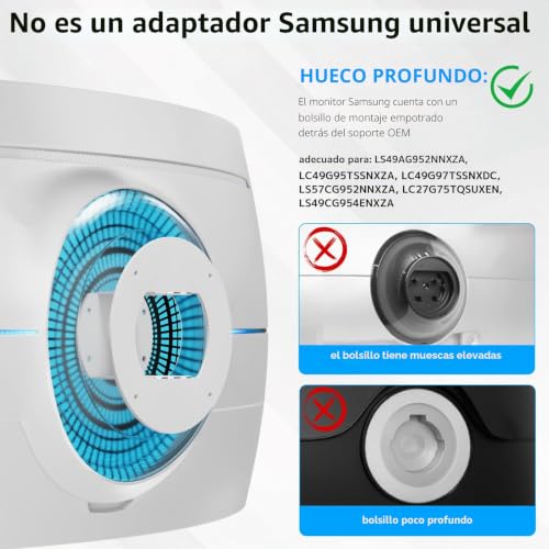 Cómo colgar Samsung Odyssey G9 con el adaptador VESA 100x100 de PUTORSEN 4