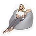 Produktbild Lumaland Flexi Comfort Sitzsack Premium Bean Bag Sitzkissen Big 155 x 100 cm Hellgrau