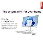 Lenovo IdeaCentre 24" FHD All-in-One Desktop Computer with Lifetime Office 365 for The Web • 16GB RAM • 1TB Storage (512GB SSD w/ 512GB External) • Intel Core • Wired Keyboard and Mouse • Windows 11 - Image 2