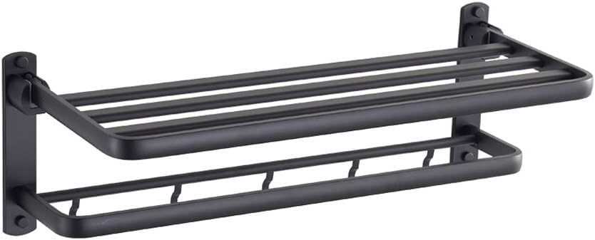Porte-serviettes mural en inox suspendu gain de place pour un rangement fluide