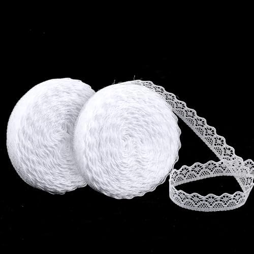 BENECREAT 4 m Witte Bloem Wrapping Mesh Paper, 28 cm Breed Parel Rand Boeket Verpakking Papier Gerimpeld Doorschijnend Voor Bloemist Levert Bruiloft Valentines Geschenken