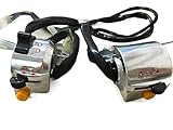 for S&uzuki for Jincheng for AX100 Motorcycle Left/Right Handle Switch Integrated Switch (Color : Silver 1set)