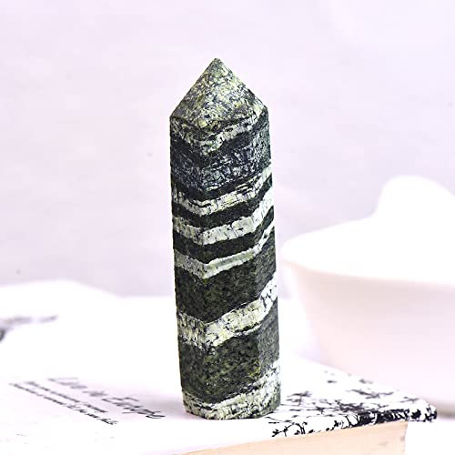 1 pieza de cristal natural de cuarzo mineral de cuarzo para decoración del hogar, verde, 70-80 mm