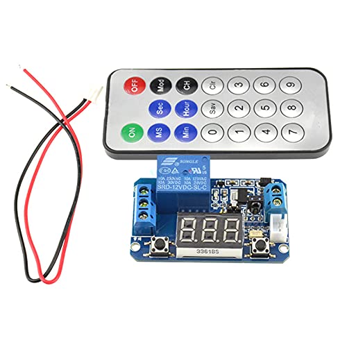 1 Set Infrared Remote Control 12V Timer Relay Delay LED Tube Display Module for Arduino