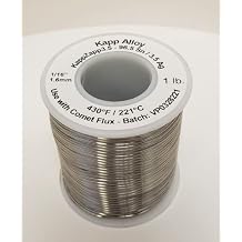 KappZapp3.5S 3.5% Silver Solid core 1/16" 1.6mm Silver Solder for Copper, Brass, Stainless Steel