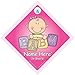 Personnalisé Signe Bébéà Bord,Rose Briques,àà We'Ll Ajouter N'Importe Quel Nom à Créer Votre Propre ààà Bord Panneaux,Enseignes de Voiture,à Panneau Autocollant Sticker,à Automobile Signe,Moyens