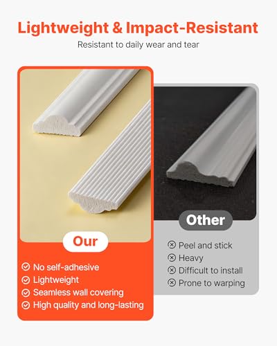 VEVOR Molduras Decorativas para Pared en blanco para interiores sofisticados 6