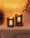 Effets lumineux magiques : les surfaces intérieures plaquées or des photophores créent une ambiance chaleureuse et vacillante - parfait pour les soirées romantiques ou les compositions festives de table de Noël