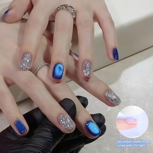 Set de 6 esmaltes en gel Cat Eye con efecto magnético miniatura 6