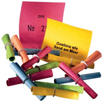 Preisvergleich Produktbild PARTY DISCOUNT ® Röllchenlose Treffer bunt Nummer 1-100 - Spar-Pack