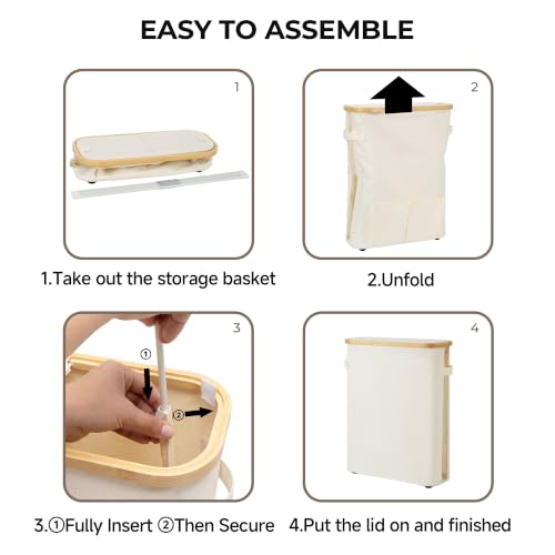 StorageWorks Toilet Paper Basket with Lid, Holds 15 Mega or 20 Regular by StorageWorks - Used condition - Image 7