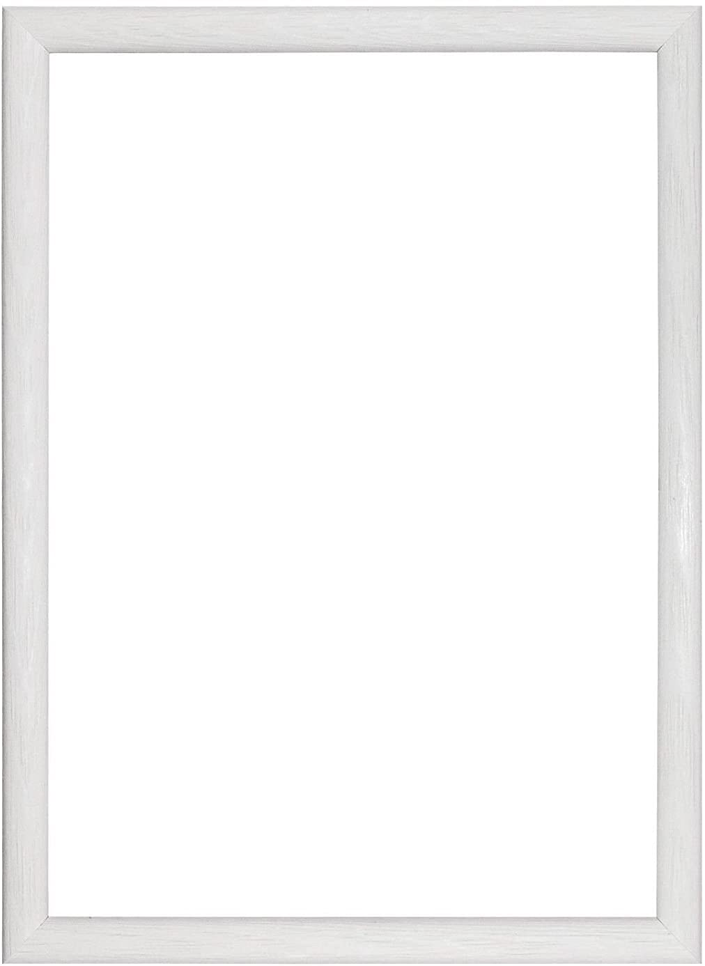 Raxter White A4 Picture Frame With Mount For Personalised Photos, Certificate, University Graduation Degree (White)