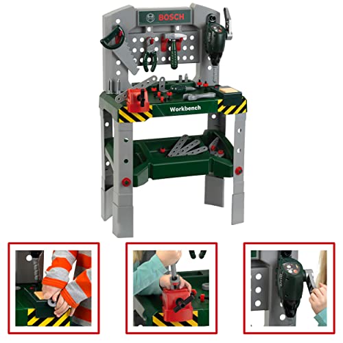 Theo Klein 8637 Banco da lavoro Bosch da 48 Pezzi
