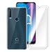 Produktbild LJSM Hülle für Alcatel 1S 2020 + [3 Stück] Panzerglas Displayschutzfolie Schutzfolie - Transparent Weich Silikon Schutzhülle Flexibel TPU Tasche Case für Alcatel 1S 2020 (6.22") -Clear
