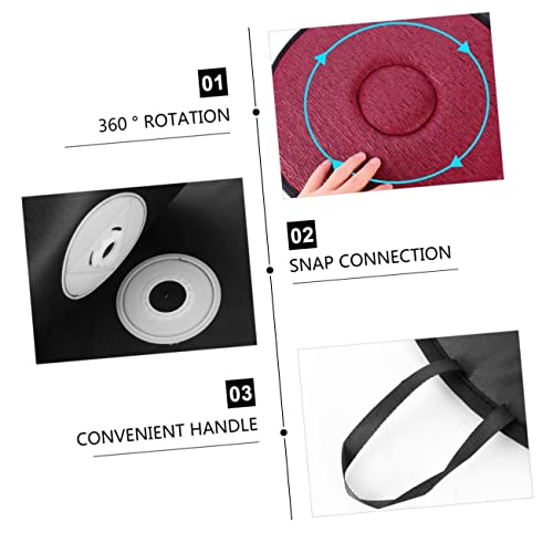 CIYODO 360 Auto Drehkissen Sitzpolster-drehkissen Stuhlkissen Drehsitz Für Auto Kühlkissen Für Autositze Stuhlpolster Autokissen Multifunktion Sandwich-Stoff Rundes Kissen Rotieren