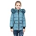 Girls Puffer Jacket with Faux Fur Hood Warm Winter Coats for Kids Boys Teen Girl Zip Up Hooded Down Jackets Fashion Big Children School Outdoor Puffy Coat Pockets Zipper Quilted Padded Outerwear
