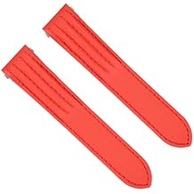 Ewatchparts 19-20MM LEATHER STRAP COMPATIBLE WITH CARTIER ROADSTER QUICK RELEASE SMOOTH WITH BUMPS