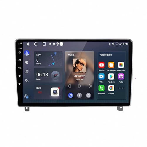 Autoradio para Peugeot 407 2004-2011 con CarPlay y Android Auto Pantalla Táctil GPS 4 Nuclear 2G+32G