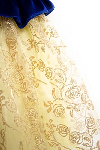 Simply By Design Dazzle Princess Bundle Dress Up Costume Party Outfits With Gloves, Wand, And Soft Crown Age 4-6 (Snow White) #TOP7