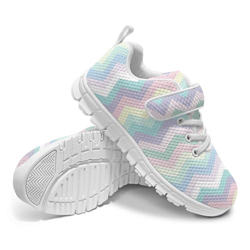 MARSVOVO Classic Running Shoes for Kids Boys Girls Hook and Loop Comfortable Sneakers Elastic Laces Walking Shoes2