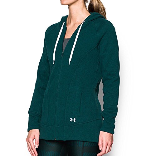 Under Armour Women's Wintersweet Full Zip Hoodie Arden Green/White Shirt