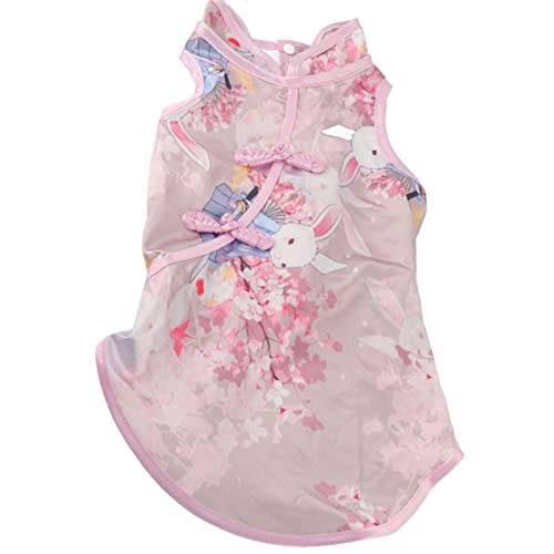 Roupas para animais de estimação pequeno vestido cheongsam clássico pequeno animal de estimação esti
