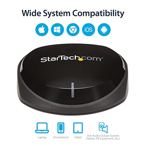 StarTech.com Bluetooth 5.0 Audio Receiver with NFC - Bluetooth Wireless Audio Adapter BT 5.0-66ft (20m) Range - 3.5mm/RCA or Digital Toslink/SPDIF Optical Output - Lossless HiFi Wolfson DAC (BT52A) by StarTech.com - Image 6