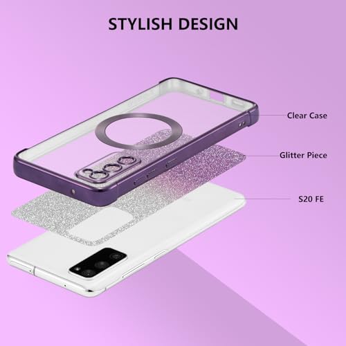 Coque Samsung S20 FE 5G anti-choc évite rayures MagSafe violette