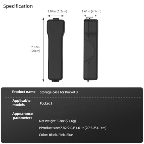 Protection nacelle Pocket 3 et cache objectif rigide antichoc