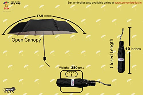 Image of Sun Umbrella S-Series, 3 Fold, UV Protective, Compact and Light weight