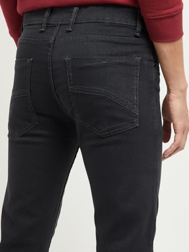 Image of Max Men's Mid Rise Washed Slim Fit Denim Jeans
