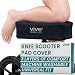 Vive Knee Walker Pad Cover - Padded Memory Foam Accessory for Knee Scooter and Roller - Improves Leg Cart Comfort During Injury - Soft Padding Easily Attaches to Most Walkers (Black)