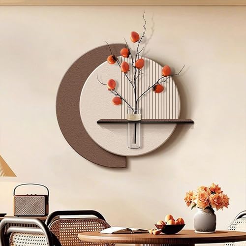 Décoration murale chinoise moderne avec branches de fruits et grès