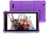 Venturer Small Wonder 7' Android Kids Tablet with Disney Books, Bumper Case & Google Play, 16GB Storage & 2GB RAM (Purple)