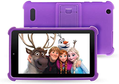 Venturer Small Wonder 7  Android Kids Tablet with Disney Books, Bumper Case & Google Play, 16GB Storage & 2GB RAM (Purple)