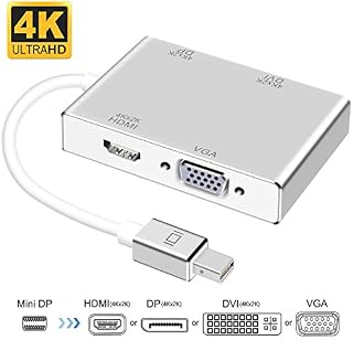 Mini DisplayPort to HDMI DVI DP 4K VGA Adapter, Mini DP Thunderbolt Adapter