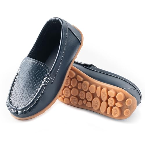 Image of Boys Girls Loafers Dress Flats Slip-On Oxford Casual Moccasins School Walking Boat Shoes(Toddler /Little Kid /Big Kid)