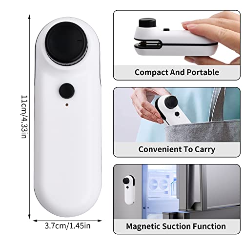 Jinlaili Mini Sigillatore di Sacchetti, 2 in 1