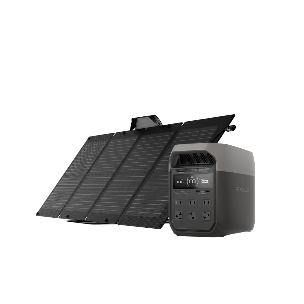 Amazon.co.jp: EcoFlow DELTA 3ポータブル電源 110wソーラーパネル 