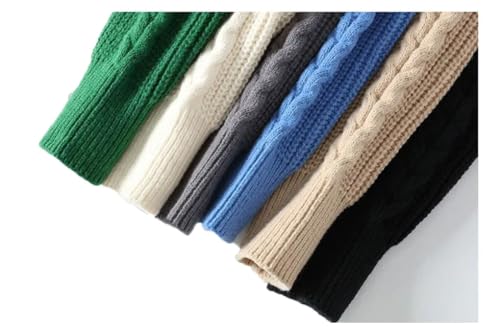 Men's Pullover Sweaters Long Sleeve Slim Fit Casual Loose Knit Sweater4