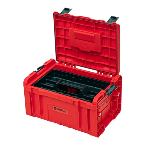Qbrick - System PRO Toolbox 2.0 RED Ultra HD - Tool Box with Clamp Locks - Organiser Storage for Box Set and Accessories, Resists Mechanical Damage - Dust & Water Resistant - Image 2