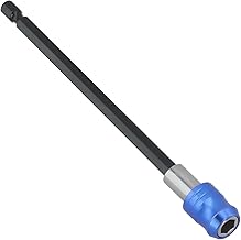 Barra de extensión magnética de alto rendimiento, vástago hexagonal de 14 cabezales, color azul (150 mm)